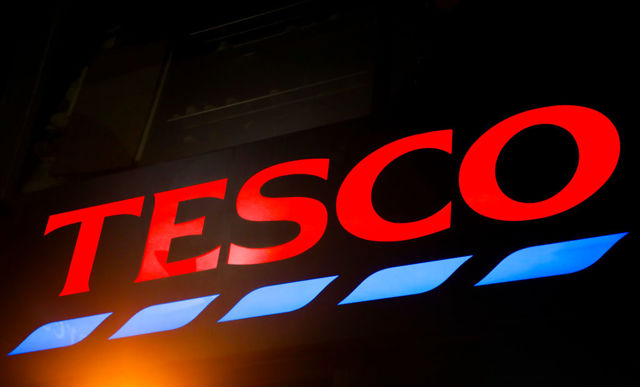 Tesco warehouse sign  article image
