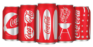 coke cans