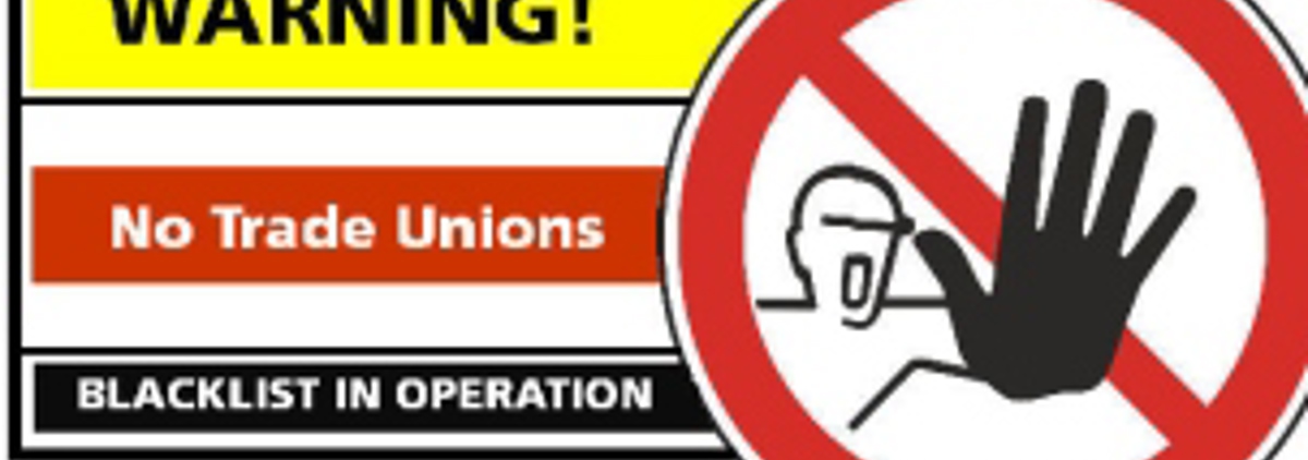 Blacklisting Warning Sign