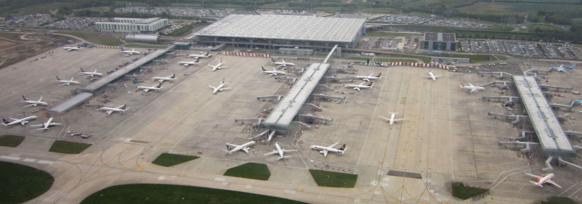 Stansted airport from the air