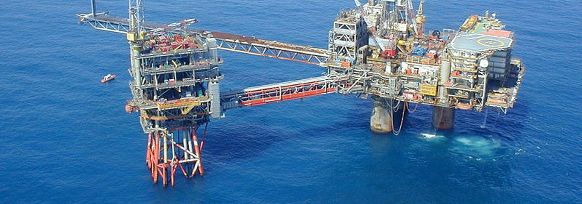 North Sea oil platform