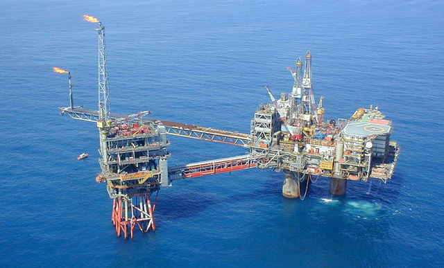 North Sea oil platform article image
