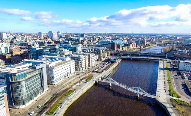 Glasgow skyline drone shot article image