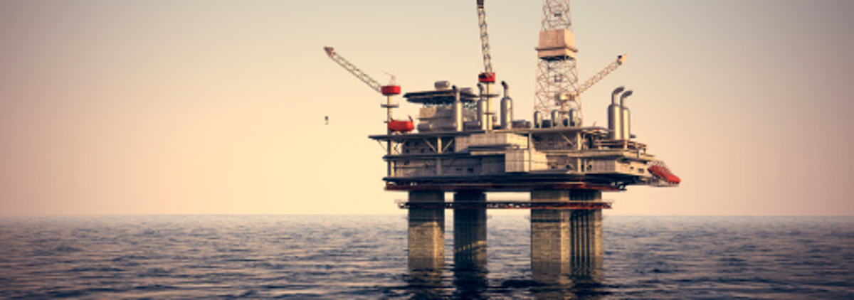 North Sea oil platform