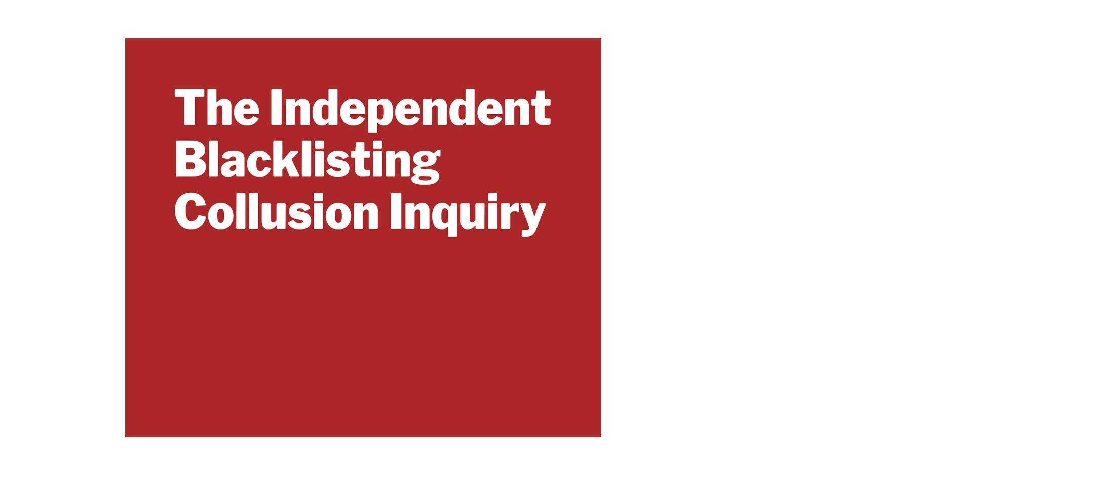 The Independent Blacklisting Collusion Inquiry ident