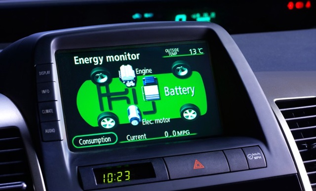 electric car battery display article image