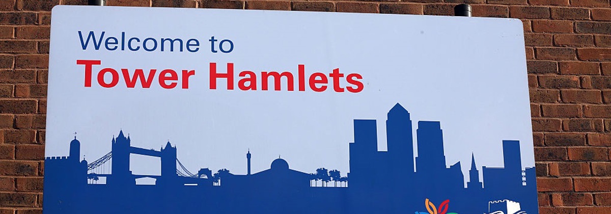 Welcome to Tower Hamlets sign