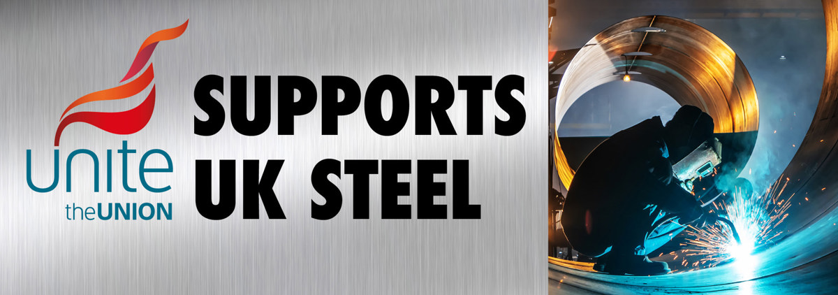 Unite supports UK steel