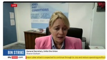 Sky News | Sharon Graham on Birmingham bins dispute