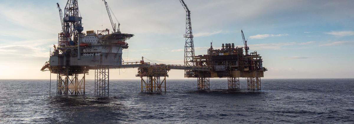 North Sea oil platform