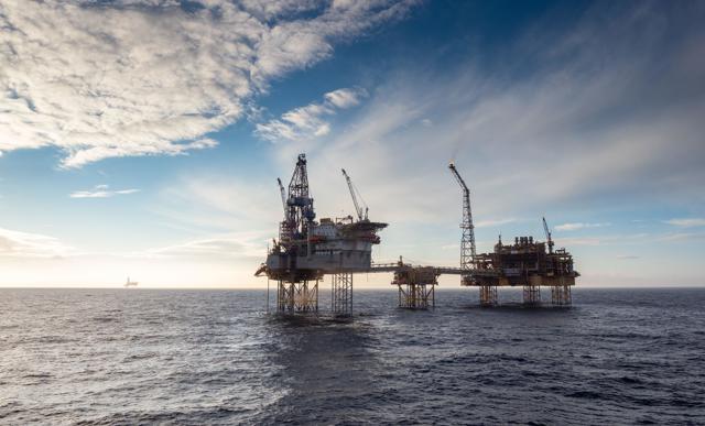 North Sea oil platform article image