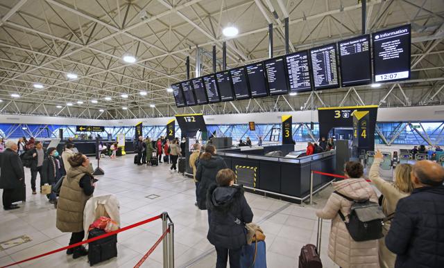 Passengers at Gatwick South Terminal article image