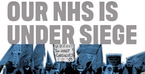 NHS under siege grey