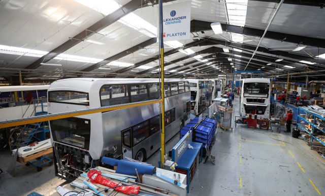 Alexander Dennis bus production article image
